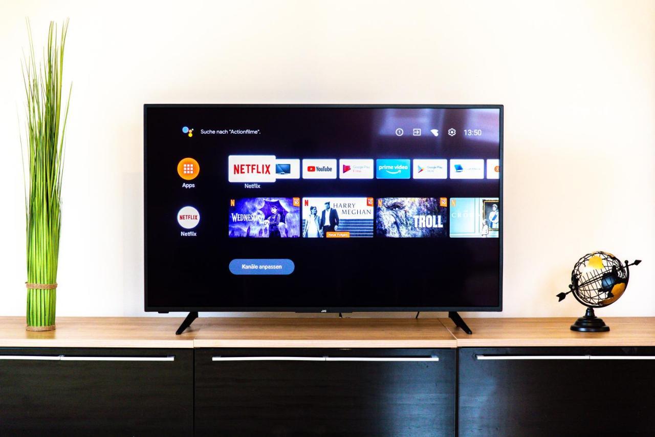 Moderne Dachgeschosswohnung - Parkplatz - Netflix Coburg Exterior foto